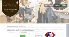 Desktop Screenshot of cosmotraining.com